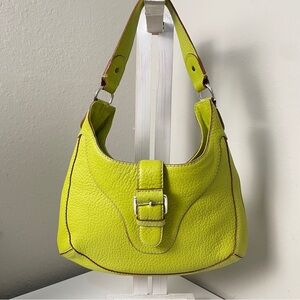 Michael Michal Kors Vintage Y2K Green Hobo Style Shoulder Bag